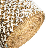 Le panier de macrame cousu croisé - M