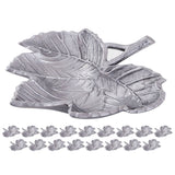 Boîte maître de feuilles décorative BOLL DE 18 PARTES BOLS ENFAGE ALIMINUM GOR OU SIGNE LAGE Shelt