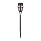 5 coffre-bas de terre LED Set "Torche" 45 cm en plastique gris, avec LED intégrée, lumière solaire pour l'extérieur