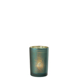 Lanterne J-Line Zigzag en verre vert, vue avant