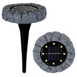 3 Set LED LED Solar-Floor-Spit "Kian", pour l'extérieur, lampadaire en plastique en gris, avec LED intégré
