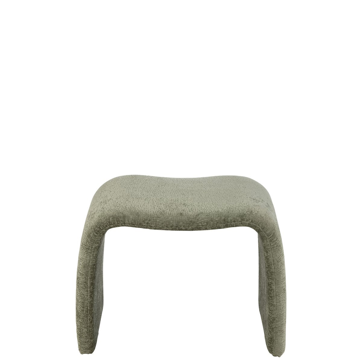 Détail du tissu du tabouret N Shape vert menthe