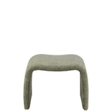 Détail du tissu du tabouret N Shape vert menthe