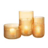 Vase J-Line Pattern en verre orange, avec fleurs