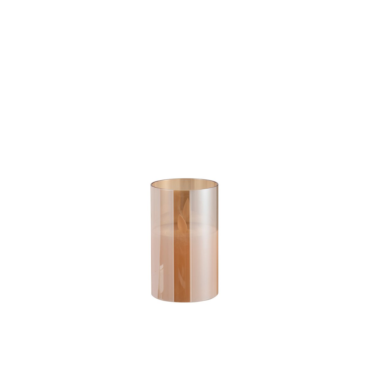 Lampe J-Line Shiny en verre doré, vue de face
