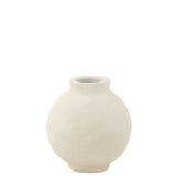 Pot Floral J-Line blanc avec design bohème, diamètre 30 cm