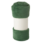 Couverture J-Line Snuggle - polyester - vert foncé