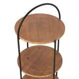 Étagère Mia J-Line avec objets décoratifs - ambiance chaleureuse