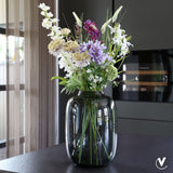Vase en verre gris Kara