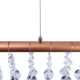 Longueur de la lampe LED "Nobilis" Environ 100 cm, en métal et en plastique en or, avec des LED fermement installées, l'éclairage pour le salon, la salle à manger ou le bureau