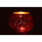 Lanterne rouge en verre, détail du design classique