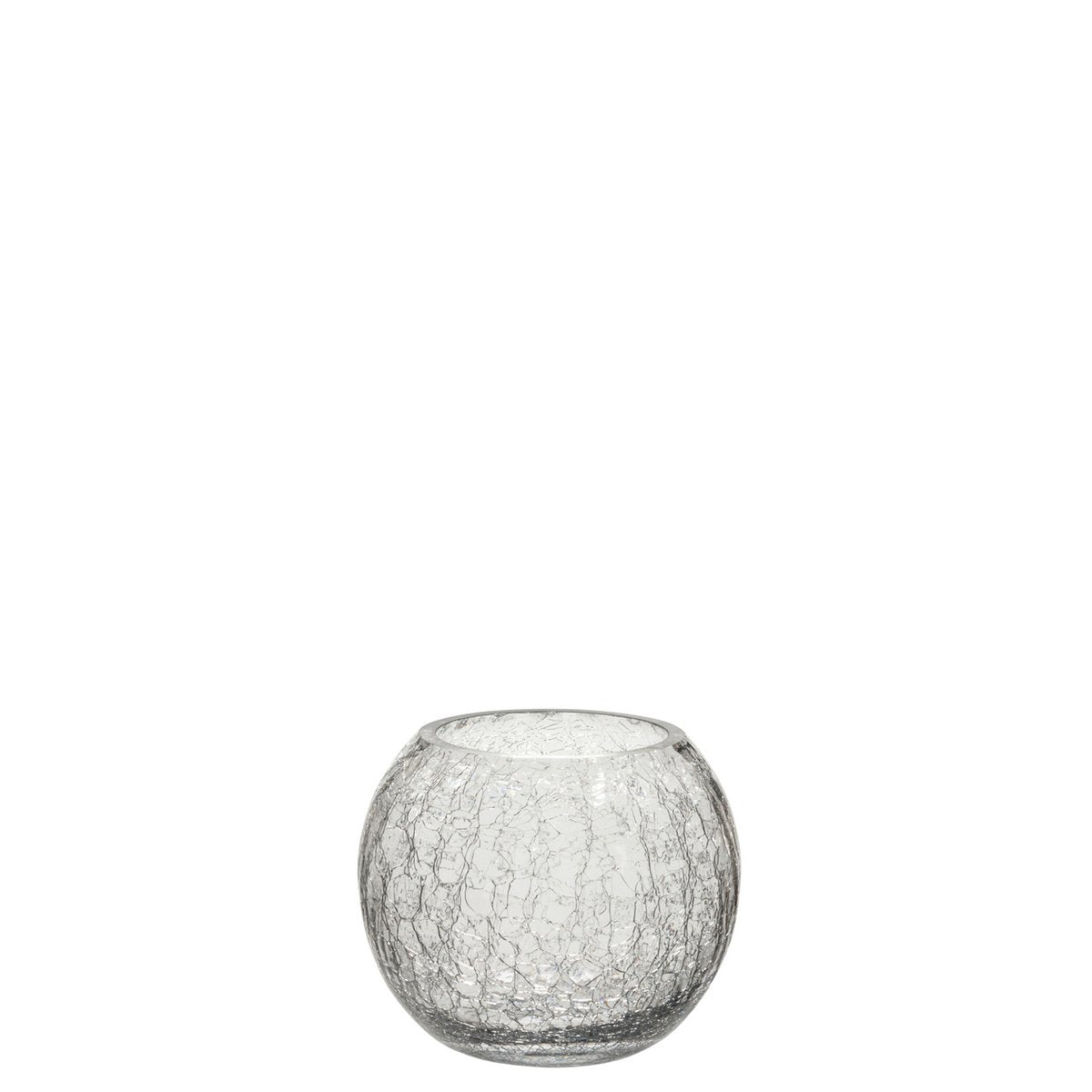 Lanterne J-Line Sphère Craquelé sur table, ambiance cosy