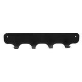 Gorillz Rounded Four Industrial Wall Coat Rack 4 Coat Rack Hooks - Noir