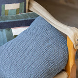 Coussin recyclé Maia Plomb 45 x 45