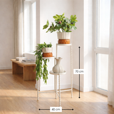Support pour plantes Salvo Blanc cassé