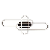 LED DE PLADIER LED CCT "Carlon" en aluminium et plastique Matt Black, avec LED intégrée, de 120 cm de long