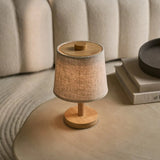 Lampe rechargeable en bois marron clair Rover