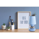 Lampe de table en céramique "Stoney", lampe de table en céramique, bleu, avec douille E14, lampe de table pour salle à manger, salon, couloir ou bureau, ou comme une lampe de chevet, 31 cm de haut