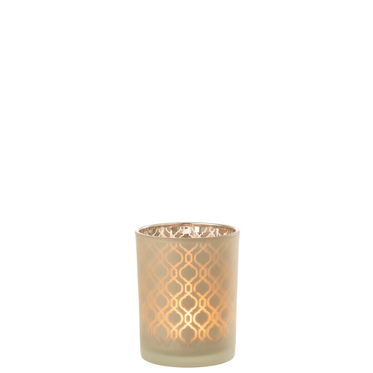 Détail de la lanterne J-Line en verre beige - design moderne