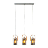 Pendule en verre élégante avec finition chromée - vue 1