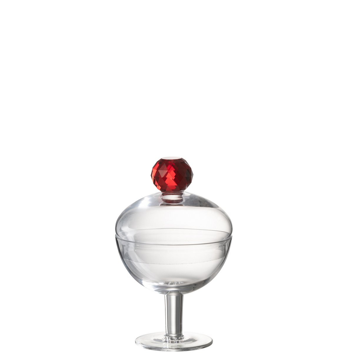 Pot de conservation J-Line Diamond sur une table en bois, décoratif et moderne.