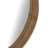 Détail du cadre en bois du miroir J-Line