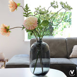 Vase en verre soufflé gris Don