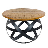 Table basse de table d'appoint autour du salon