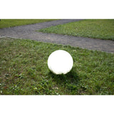 À l'extérieur de la broche Spittical "Ball" D: 50 cm, pour l'extérieur, une brochette de terre en plastique, blanc, e27, - Wegelettes