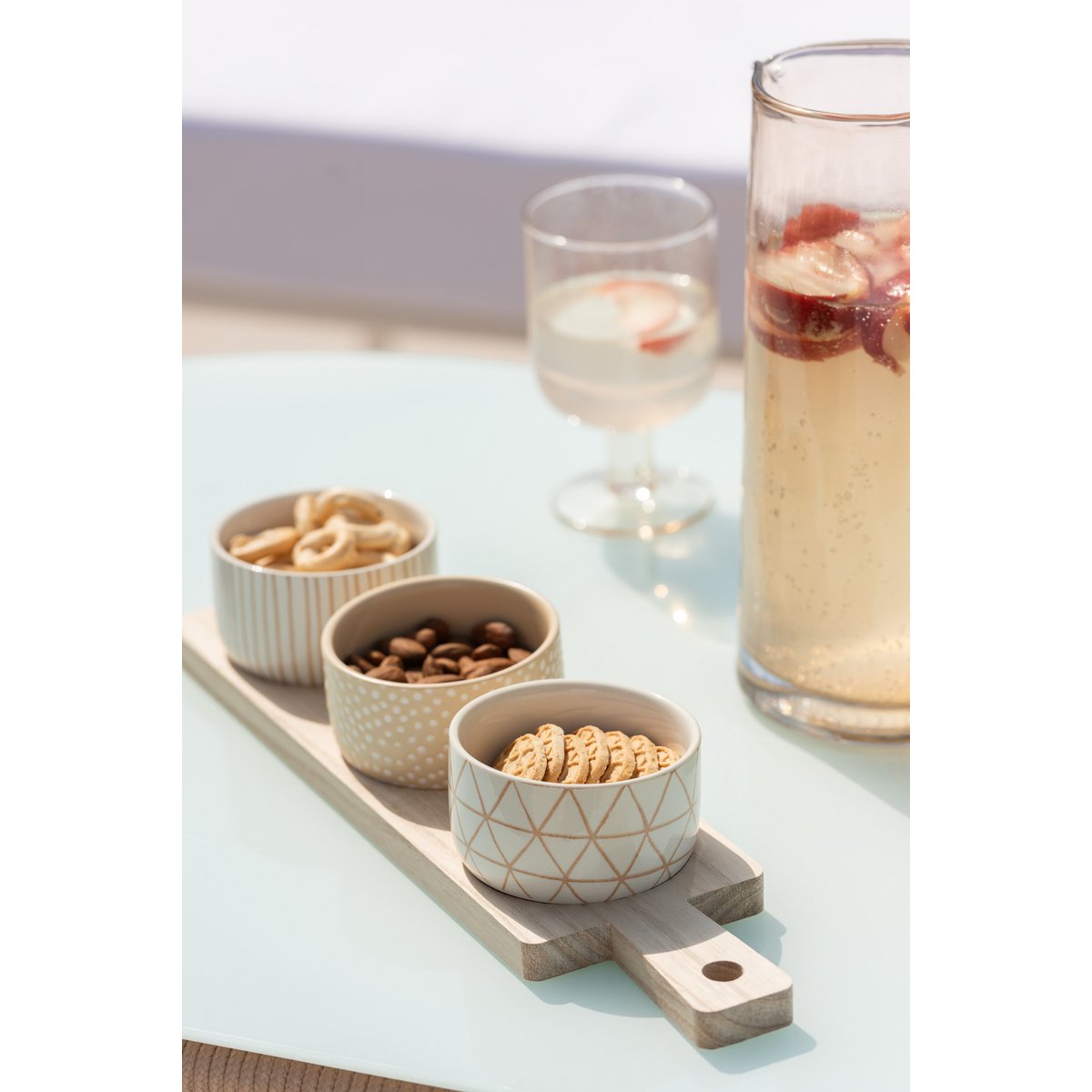 Set de tapasservies J-Line - présentation sur table