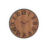 Horloge J-Line Klok Nue en bois naturel, vue de face
