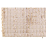 Plaid J-Line Wave - polyester - crème - 180 x 130 cm
