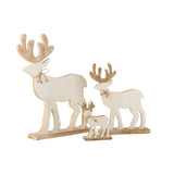 Figurine cerise J-Line en bois blanc sur fond neutre, vue de face