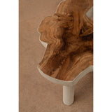 La table d'appoint organique - Blanc naturel