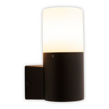 Lampe murale extérieure "torcia" 16,5 cm de haut, en métal et en plastique en noir, E27