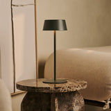 Lampe de table rechargeable vert olive Hugo