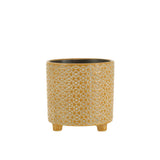 Vue rapprochée du pot de fleurs J-Line avec motifs