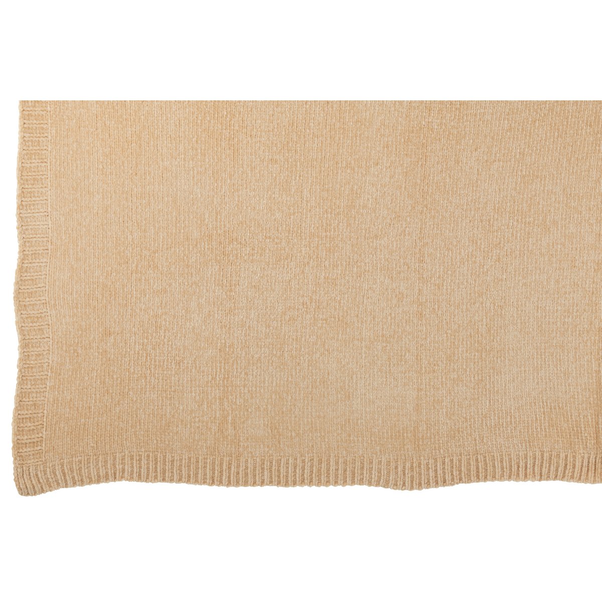 Détail du tissu en polyester de la couverture J-Line beige