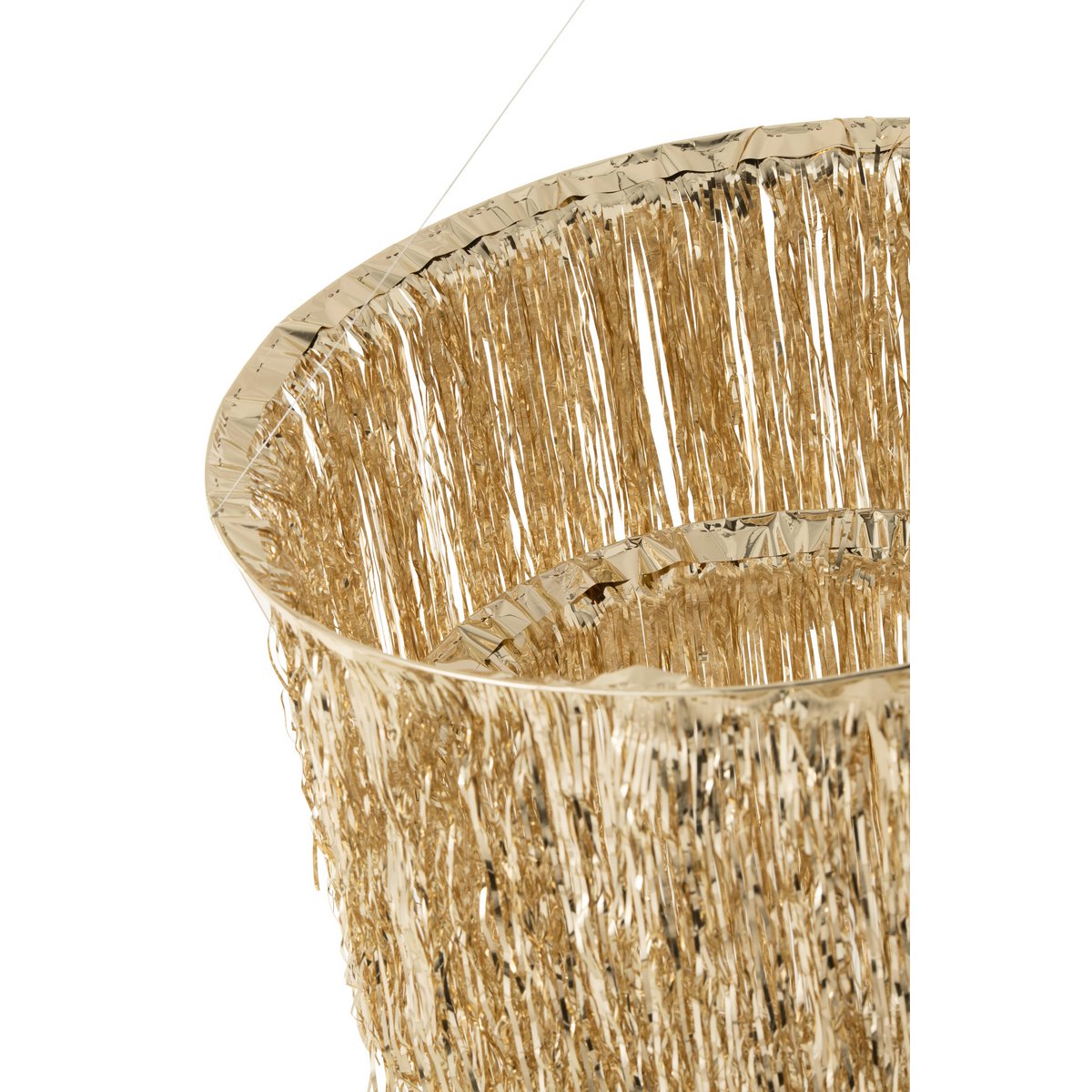 Détail de l'abat-jour J-Line Kandel Frankes, finition dorée