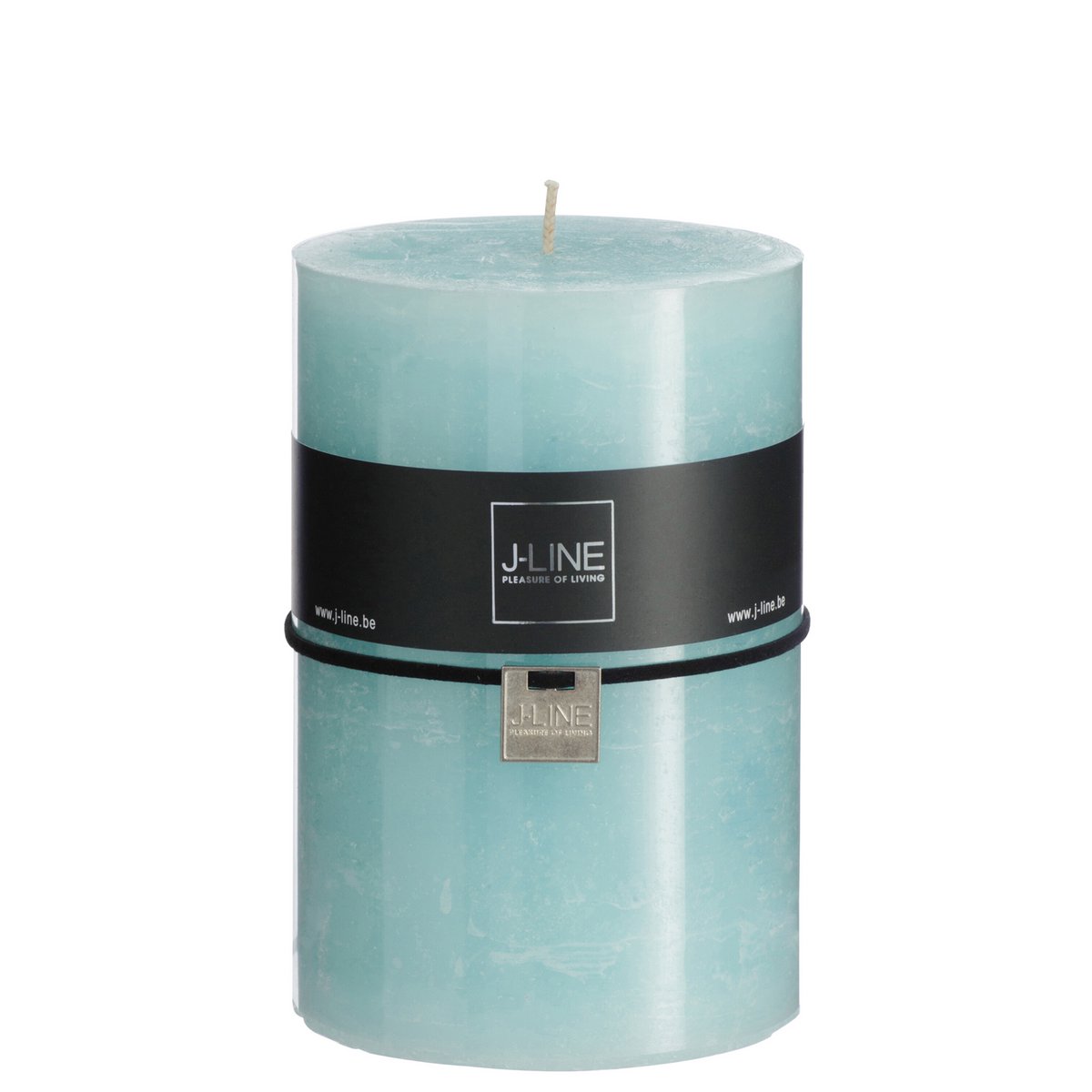 Bougie cylindrique bleue XL J-Line avec design élégant et moderne