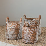 Panier à linge | Panier de plantes | Panier de rangement JUWANA en fibre de bananier