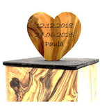 Cubes d'animaux en bois d'olive Cubus - Gymnastique en bois durable pour animaux de compagnie jusqu'à 15 kg avec une option de gravure