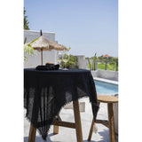 La Nappe en Lin - Noir - 150x150