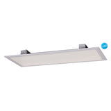 Panneau d'assemblage LED "Sorriso", lampe de montage en métal et en plastique en blanc avec des LED fermement construites, 30 x 60 cm pour les intérieurs