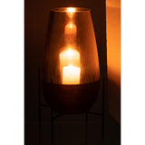 Vase Milan J-Line en verre, ambiance moderne dans un salon