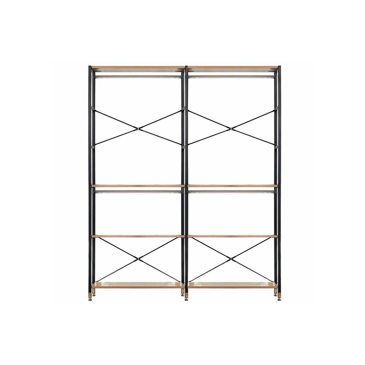 Étagère extensible Moebilia en métal et MDF vue de face