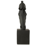Figurine J-Line cheval sur pied - polyrésine - noir - grand