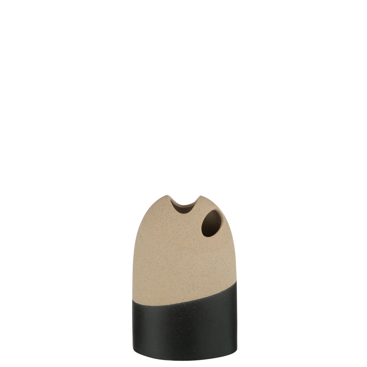 Détail du vase J-Line, céramique raffinée avec des lignes épurées