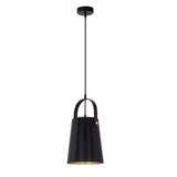 Lampe suspension en métal avec support en cuir lampe suspendue lampe suspendue table à manger plafonnier style vintage