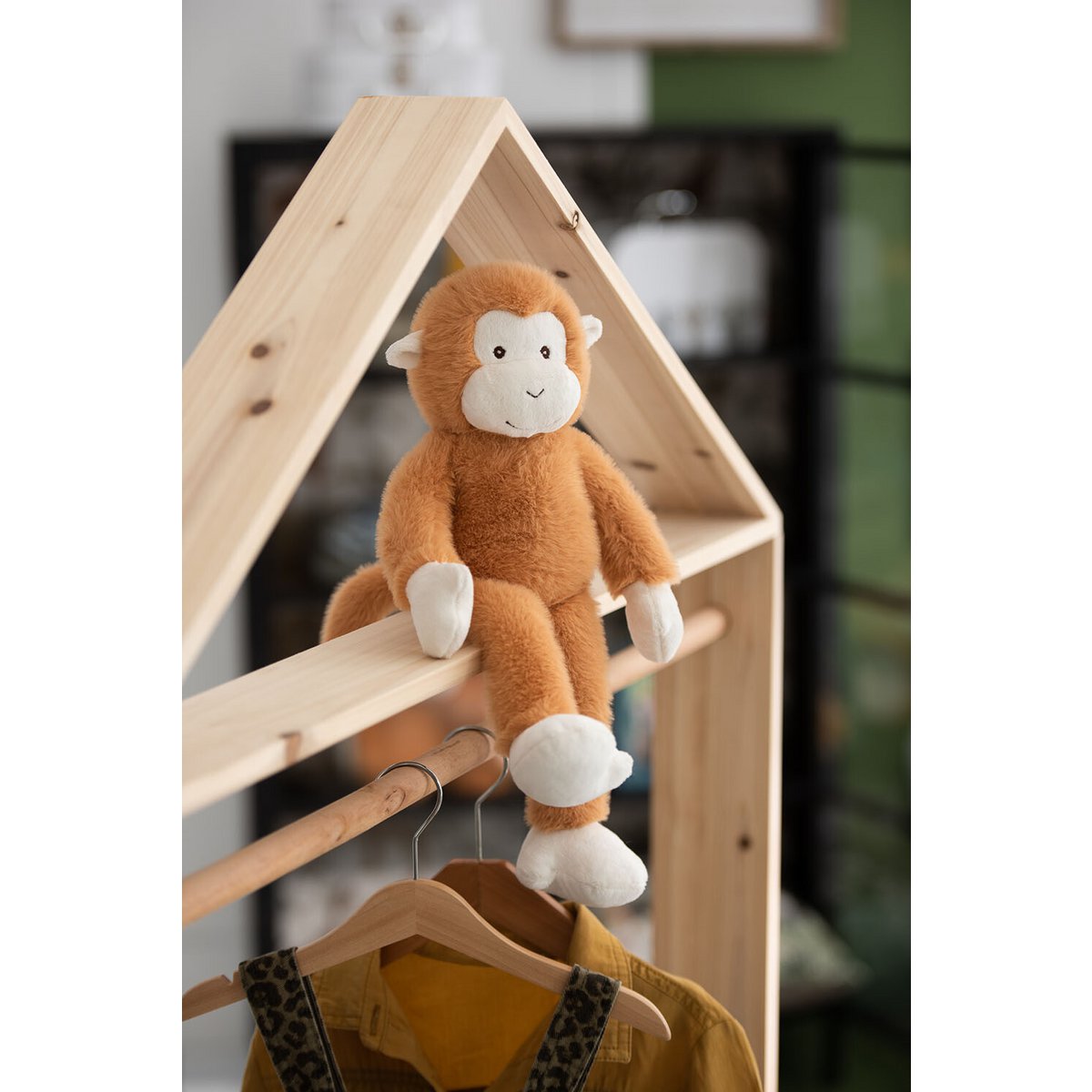 Détail de la texture douce de la peluche J-Line Cuddle AAP